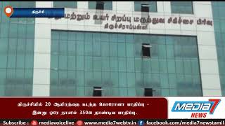 திருச்சியில் 20 ஆயிரத்தை கடந்த கொரோனா பாதிப்பு - இன்று ஒரே நாளில் 350ஐ தாண்டிய பாதிப்பு.