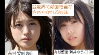 芸能界で顔面格差が ささやかれる姉妹【有村架純の姉・藍里だけではない】