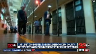 About 200 inmates to be released early to Kern County