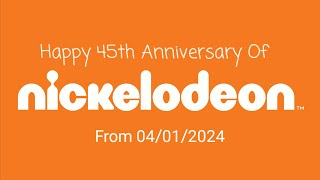 Happy 45th Anniversary of Nickelodeon 04/01/2024