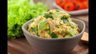 1 Keto Curry Spiked Tuna and Avocado Salad #ketogenic #ketoweightloss #ketorecipes