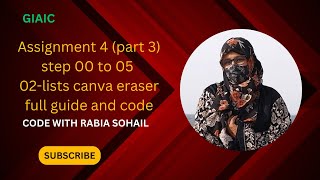 Assignment 4 [first link step 00 to 05 (02 Lists) ] and how to push google notebook in github