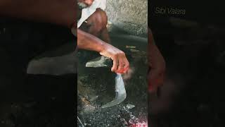 പഴയ രീതിയിൽ ആലപ്പണി  #knifeskills #blacksmithwork