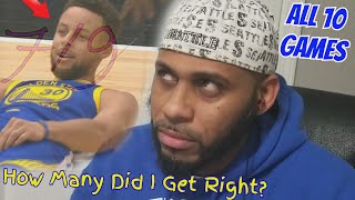 All 10 NBA Games Highlights REACTIONS | How Many Did I get Right?