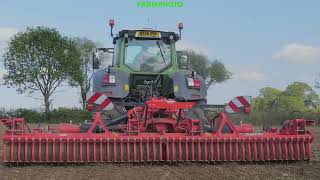 Fendt 828 \u0026 Power Harrow: 16/05/2023