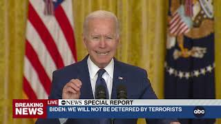 President Biden addresses deadly attack in Kabul.