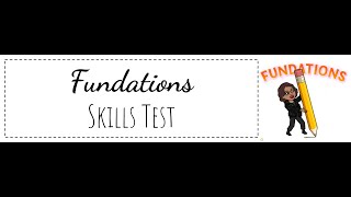 Fundations Unit 7 Test- Level 2