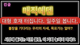 [매직에덴] 급등 대형호재 대기중, 일주일 봅니다.