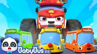 Salvemos al Pequeño Autobús | Camiones de Monstruo | Canciones Infantiles | BabyBus Español