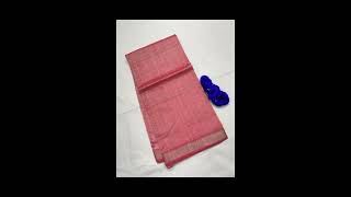 3199 mangalagiri pure handloom patt by cotton jari border saree with running blouse