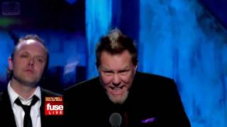 James Hetfield's Acceptance Speech (Rock & Roll Hall of Fame induction 2009) [HD]