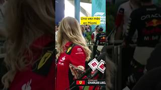 Chica Ferrari con crush por Checo Pérez 👀, lo vuelve a hacer! en #miamigp #f1