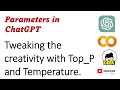 Understanding Top_p and Temperature parameters of LLMs