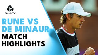 Holger Rune vs Alex De Minaur Semi-Final Encounter | Queen's 2023 Highlights