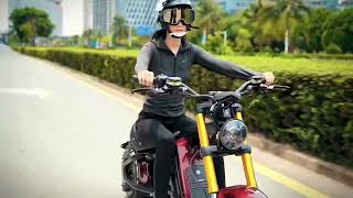 Rooder Knight mangosteen m8s 72v 4000w 80kmph electric chopper scooter Review