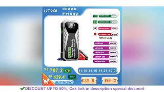 UTRAI Super Capacitor Car Jump Starter Battery Less Quick Charge Super Safe 1000A Portable For Emerg