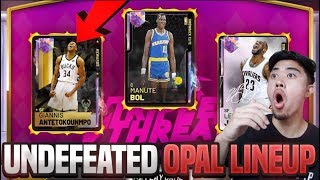 I ADDED GALAXY OPAL GIANNIS TO MY UNDEFEATED GOD SQUAD IN NBA 2K19 MYTEAM TRIPLE THREAT PACK OPENING