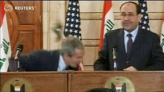 Iraqi who threw shoes at President Bush still angry after 15 years
