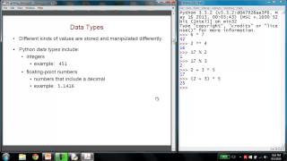 Getting Started With Python (using IDLE)