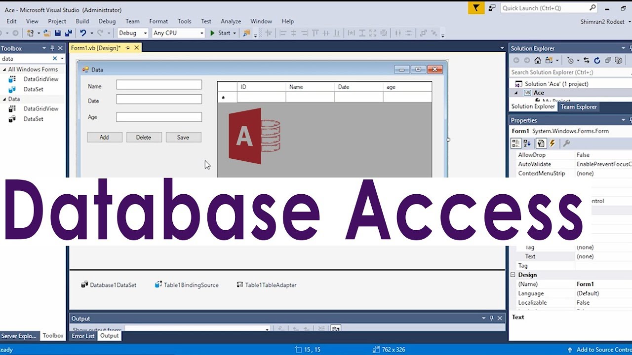 Vba connections. Visual Basic 2022. How to Basic youtube.