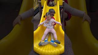 😀😀Happy slide time 五寶七寶玩溜滑梯#cutetoddlers