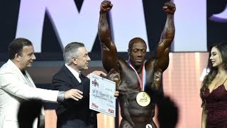 The winner of Mr. Olympia 2018 is Shawn Rhoden