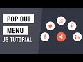 Pop Out Menu JS | CSS Interative Menu | CSS and JS Tutorial