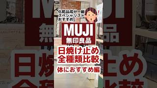 【無印日焼け止めオススメ！服が汚れない身体におすすめ編】#無印良品 #日焼け止め #プチプラコスメ #紫外線 #無印コスメ #成分解析 #uv #uva #美容