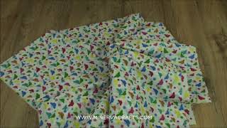 Butterfly Print Polycotton Dress Fabric