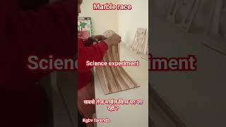 marble race , cycloid path faster than other #science #experiment  #marblerun #students