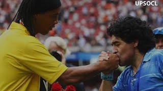 RONALDINHO E MARADONA