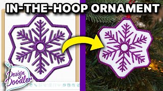 How to Create and Embroider a Christmas Ornament for Machine Embroidery