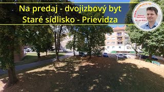 Na predaj - dvojizbový byt - Staré sídlisko - Prievidza