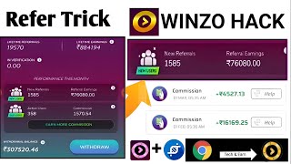 Winzo Gold Refer Trick 2024 | Winzo Gold Trick ₹30,589 || Winzo Gold Refer bypass 2024 | Tech & Earn