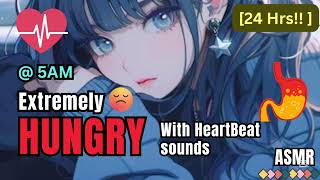 Hungry Stomach Growling with Heartbeat Sound [ASMR] [Stomach Growls]