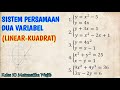 Sistem Persamaan LINEAR-KUADRAT Dua Variabel