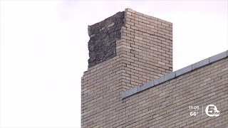 Lightning struck this historic building in downtown Lorain