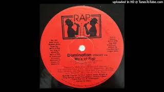 M.C.'s  Of Rap - Domination (MC's Of Rap Records 1986)