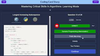 Longest Increasing Subsequence Explained: Ace Your Technical Interview With Coding Card Sharp