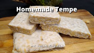 how to make tempeh at home, fermenting soya beans | Membuat Tempe