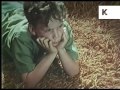 1960s boy watching tv