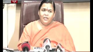 Union Minister Uma Bharati addresses Press over meeting on Krishna water-sharing