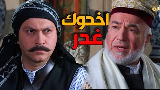 الشيخ عبد العليم عم يعطي حكمة لرجال الغوطة - باب الحارة