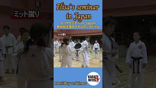 #Kumite Drills #組手練習　#ElisaAu`s seminar in Japan  #ミット蹴り #エリサ・アウ セミナー in Japan  #short #karate #空手