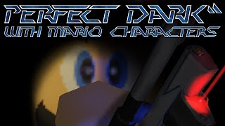 Perfect Dark with Mario Characters - Full Livestream - Mario Mode