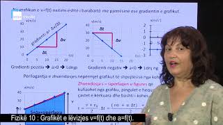 Fizikë 10 -  Grafikët e lëvizjes v=f(t) dhe a=f(t)