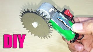 How to Make Mini Circular Saw Machine DIY at Home - Life Hacks