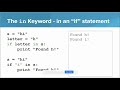 codeHS 7.5 Strings - the in keyword (Python)