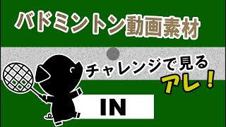 【動画素材】　練習動画を盛り上げる素材_ホークアイ編　〔バドミントン〕