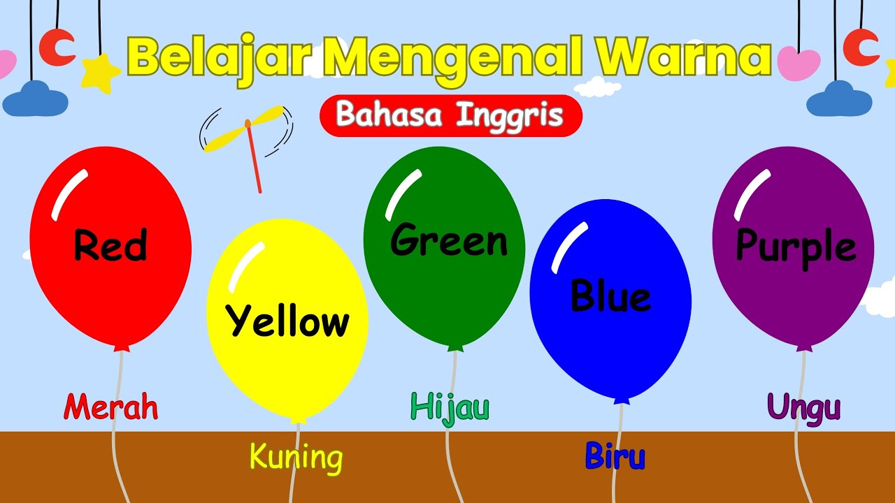 Belajar Mengenal Warna Bahasa Inggris Dan Indonesia - YouTube